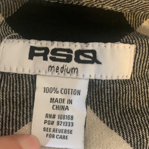 RSQ red and black cropped flannel - Picture 3 of 3